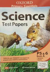 Image of Primary Essentials: Science Test Papers Book A
